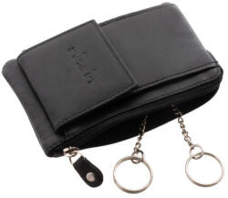 La Scala Bőr kulcstartó + kártyatartó + aprótartó fekete La Scala (sb-111-black)