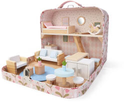 2Kids Toys Babaház bőröndben Nappali