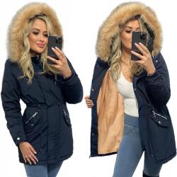 Soprato Klasszikus Téli Parka Meleg Női Kabát Maci Szőrmével 5XL (płaszcz)
