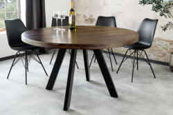 Thunder Kerek étkezőasztal Thunder 120 cm mangó taupe barna