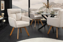 Maddison Design forgószék Maddison VI pezsgő zsenília bükk lábak