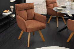 Maddison Design forgószék Maddison VI rozsdabarna zsenília bükk lábak