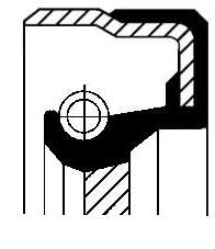 CORTECO Tesniaci krúżok kľukového hriadeľa CORTECO 12001475B (12001475B)