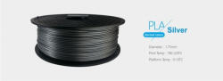  3D FILAMENT 1, 75mm PLA Ezüst /1kg-os tekercs/ - vegyesbolt