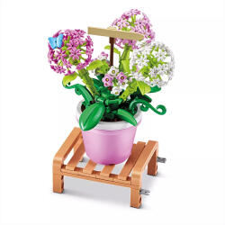 ZURU MAX építőjáték - Cserepes növény 1. széria - rózsaszín