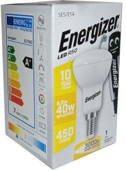 Energizer Izzó led E14 gömb 40W 3000K meleg 450Lm R50 Energizer (S17542)