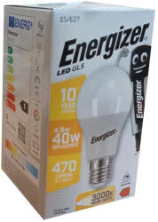 Energizer Izzó led E27 normál 40W 3000K meleg 470Lm Energizer (S17532-S16597)