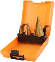 HOTECHE Lépcsős fúró készlet 3 részes 4-12 4-20 4-32mm HSS Hoteche (501044)