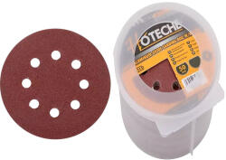 HOTECHE Csiszolópapír tépőzáras 125mm P80 50db 8 lyukas Hoteche (560633)