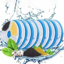  8× Szűrő Szökőkút Itató Macska Kutya 10.5CM (8× FILTR DO FONTANNY POIDEŁKA DLA KOTA PSA)