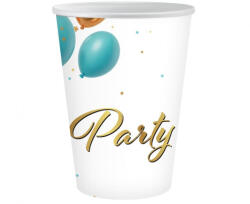 Godan Party Balloon papír pohár 6 db-os 250 ml MLG411697 (MLG411697)
