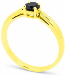 White & Black Fekete gyémánt eljegyzési gyűrű - 0, 42 karát (AU14284)