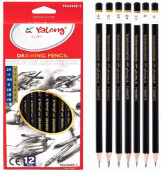 Yalong Stationery 06- Ceruza szett YaLong 4B-2H (12 darabos) YL83022-1