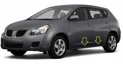 Martig Pontiac Vibe 2003-2010 Króm oldalsó ajtó díszlécek krómozott