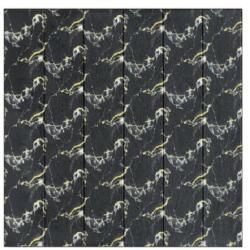  Set 10 Placi Tapet 3D, Suprafata Acoperita 4.9 mp Negru (128838)