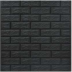  Set 10 Placi Tapet 3D, Suprafata acoperita 5.3 mp Gri Antracit (128801)