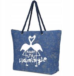 Versoli Strandtáska nagy szívószálas fogantyúval a nyárra divatos