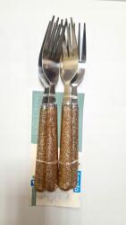 Amefa evőeszköz szett asztali villa 4 db arany