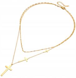 EdiBazzar Női Nyaklánc Arany Boho Aranyozott 18K Sebészeti acél 316L Celeb (ZŁOTY Elegancki Naszyjnik Kolia Celebrytka)