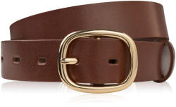 Paolo Peruzzi női bőr öv arany csattal, 90 cm | barna
