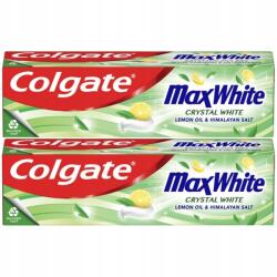 Colgate Fogkrém Colgate Max White Crystal White Lemon Oil 2x75ml (5905954339495)