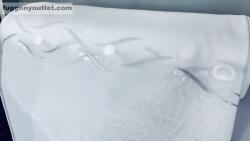 fuggonyoutlet Méteráru, Voile, Roshan, fehér alapon szürke, 150 cm