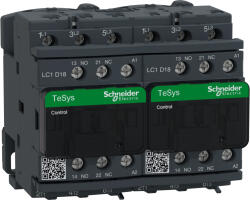 Schneider Electric AC irányváltó, 7, 5kW/18A (400V, AC3), csavaros csatlakozás, 1Z+1NY LC2D18P7