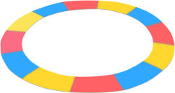 Aga rúgóvédő a trambulinhoz 366 cm Trikolor (MR1512SC-Trikolora)