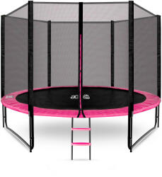 AGA Trambulin 305 cm Rózsaszín + védőháló + létra (MRP1010PINK)