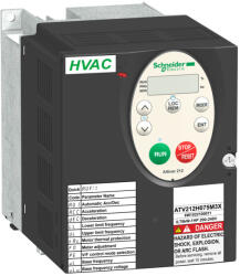 Schneider Electric Altivar ATV212 frekvenciaváltó épületes alkalmazásokra, BACnet, 0, 75kW, 3f, 380…480VAC, IP21, C2 osztályú EMC szűrővel ATV212H075N4