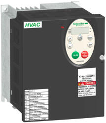 Schneider Electric Altivar ATV212 frekvenciaváltó épületes alkalmazásokra, BACnet, 4kW, 3f, 380…480VAC, IP21, C2 osztályú EMC szűrővel ATV212HU40N4