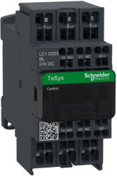 Schneider Electric Kisfogy. DC, 15kW/32A (400V, AC3), rugós csatlakozás, 1Z+1NY LC1D323BL