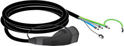 Schneider Electric EVlink Wallbox csere beépíthető kábel T2 16A 1 fázis 4m EVP2CNS161C4