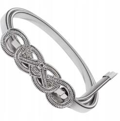 EdiBazzar Női Ezüst Öv fém rugós páncél ruha keskeny elasztikus (5904555958845)