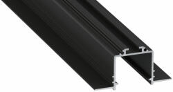 LED Alumínium Profil SUBLI Fekete 2, 02 méter (SUBLI-25)