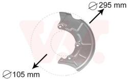 VAN WEZEL Ochranný plech proti rozstreku, Brzdový kotúč VAN WEZEL 5888371 (5888371)