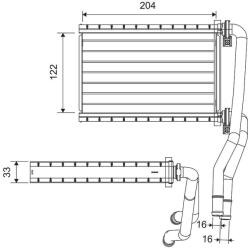 VALEO Výmenník tepla vnútorného kúrenia VALEO 811535 (811535)