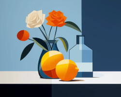 Alkotásutca Minimalista csendélet - Számfestő készlet kereten 40x50