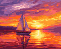 Alkotásutca Csendes sodrás - Számfestő készlet kereten 40x50