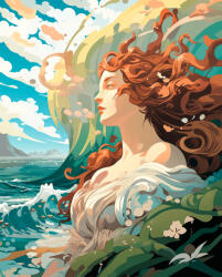 Alkotásutca A vénusz születése - Számfestő készlet kereten 40x50