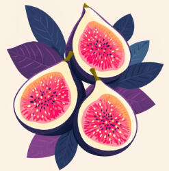 Alkotásutca Tengerparti füge - Számfestő készlet kereten 40x40