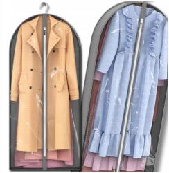 EdiBazzar Átlátszó ruharendező huzat vízálló szekrényhez szürke (Organizer przezroczysty pokrowiec na ubrania)