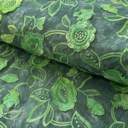  Pamutvászon TIE DYE EMBROIDERY Flora design A