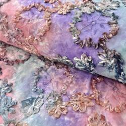  Pamutvászon TIE DYE EMBROIDERY Eva tape design C