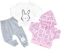 Baby 3 részes baba szett - Nyuszi Méret: 68 (4-6hó)