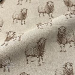  Dekorációs anyag Linenlook Pen Drawing Sheep digital print