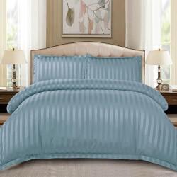 Dormy Ágyneműhuzat-garnitúra 4 részes, Damasc Stripe, Finom pamut (flanel), Kobalt (PRVDMSEL-70998)