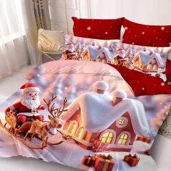 Pucioasa Télapós gumis ágyneműhuzat, 6 részes, Noel V105, finom pamut, 180x200 (SEP-NOEL-ELA-77392)