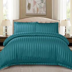 Dormy Ágyneműhuzat-garnitúra 4 részes, Damasc Stripe, Finom pamut (flanel), Türkiz (PRVDMSEL-71009)