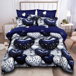 Dormy Lenjerie 3D Inimioare albastru 6 Piese (Finet) (JHN-3D-79860)